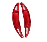 paletas de cambio Compatible con Benz para AMG CLA45 2015 Extensión de palanca de cambios de volante Cubiertas de cambio de aluminio(Red)