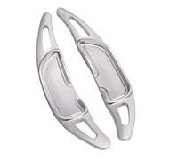 paletas de cambio Compatible con Benz para AMG CLA45 2015 Extensión de palanca de cambios de volante Cubiertas de cambio de aluminio(Silver)