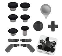 Paletas de control Elite 13 en 1 para Xbox Elite Series 2, juego de componentes para Xbox Elite Series 2 controladores de núcleo con 6 palancas de metal y herramienta, 2 D-Pads, 4 paletas (negro)