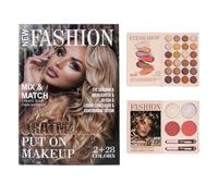 Paletas De Maquillaje - 30 Colores Iluminador Rubor | Paleta de Sombras de Ojos con Glitter Prensa Maquillaje | para Mejillas Rostro Diario Fiesta Viaje Boda Eventos Cumpleaños