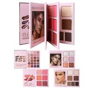 Paletas de maquillaje, cosméticos de 43 colores, iluminador de sombras de ojos, juego de maquillaje, para fiestas, viajes, vacaciones, citas, bodas, sesiones de fotos, eventos de trabajo, mujeres y