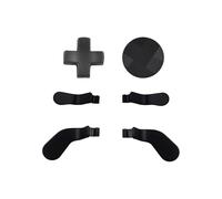 Paletas de metal del controlador Elite 6 en 1 y reemplazo del D-Pad para Xbox One Elite Series 2, para Xbox One Elite Series 1 Controller Incluye 4 paletas, 2 Dpads (negro)