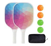 Paletas de Pádel para Principiantes,Juego De 2 Paletas Para Principiantes En Exterior | Equipo Deportivo para Atletas Jugadores Hombres Mujeres Patio Viaje Gimnasio Escuela Cancha al Aire Libre Fiesta