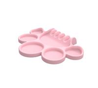 Paletas de pintura de silicona flexible con múltiples compartimentos para niños, herramienta de mezcla de colores para proyectos creativos, paletas de pintura de silicona