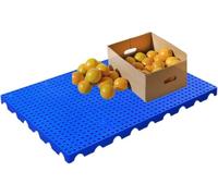 Paletas de plástico livianas, tapetes de rejilla de almacenamiento seguro, juegos de estanterías resistentes for supermercados, tapetes de rejilla de plástico for cocinas de supermercados(Blue-2 Pack,