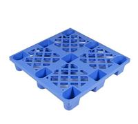 Paletas de plástico para exteriores de alto rendimiento, StackabDesign, perfectas para mercados y almacenes (azul)