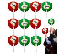 Paletas De Respuesta | 10 Piezas Paneles Sí No A doble cara | Señales Verdadero Y Falso | Para Los Profesores Estudiantes Lugar Trabajo Escuelas Salas Clase Reuniones Eventos Y
