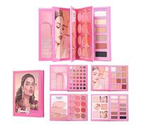 Paletas de sombra de ojos - Cosméticos de belleza mezclables y portátiles, paleta de maquillaje de viaje para sombra de ojos, para mujeres y niñas, viajes, de noche