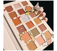 Paletas de sombras de ojos 18 colores Paleta de ojos perezosos gato animal ojo sombra paleta mate cosmético brillante ojo belleza maquillaje brillo Paletas de sombras de ojos profesionales(Size:As sho