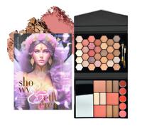 Paletas De Sombras De Ojos - 46 Colores Bronceador Impermeable | Paleta De Maquillaje - Para Mujeres Niñas Halloween Adolescentes Fiesta Diaria Viaje Uso Diario