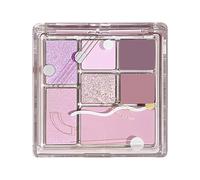 Paletas de sombras de ojos naturales | Paleta de sombras de ojos con pigmentos de 7 colores,Cosméticos de de colores vibrantes a prueba de agua, paleta de de de