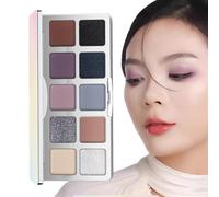 Paletas De Sombras Para Ojos - 10 Colores De Cosméticos De Belleza De Fácil Difuminación,Paleta De Maquillaje Para Viaje Con Sombras De Ojos | Para Mujeres Niñas Esposa Novia Madre