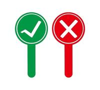 Paletas De Votación Para El Aula - Señales De Respuesta Sí No Rojo Y Verde,Paletas Para Respuesta Docente | Para Clases, Competiciones, Familia, Jurado, Audiencia, Estudiantes y Profesores