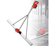 Paletas eléctricas for pisos de 6000 RPM, herramienta vibradora de acabado de concreto de regla, herramienta de acabado de regla de superficie de concreto de hoja de 150 CM con raspador y motor