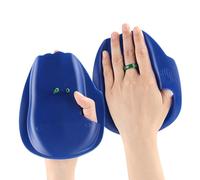 Paletas Mano Natación PVC 1 Par 16x13,5cm Correas Ajustables Ergonómico Ligero | Tech Paddle Paletas Dedos Accesorios Piscina Palma Abierta | Hombres Mujeres Niños Niñas Principiantes Entrenamie