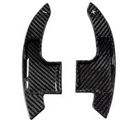 Paletas para volante Compatible Con Ford Para Mustang 2015 2016 2017 2018 2019 Extensiones Cambio Paleta De Volante Coche Fibra Carbono(Carbon Fiber Black)