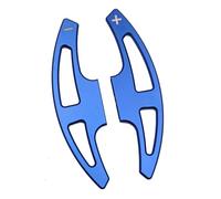 Paletas Volante Compatible con M3 X5M X6M 2010-2014 Levas de cambio de volante de metal extensibles(Blue)