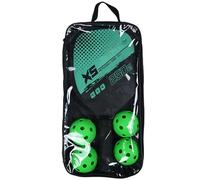 Paletas y bolas de Pickle Ball, Conjunto de bola de encurtido,Equipo de bola de encurtida para raquetas | Racket Grip Pickle Ball Racket, 4 bolas de encurtido, paletas de bola de encurtidos para