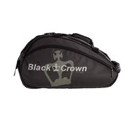 Black Crown - Paletero Wonder Pro 2.0 Negro-Amarillo- 100% Poliéster - 2 Compartimentos Centrales - Compartimento Térmico - Capacidad: 3 Palas - Bolsillo Inferior para Zapatillas
