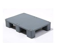 Palets de plástico de Alta Resistencia - Estantería Modular con Capacidad de Carga de 500 kg, Adecuada para almacenes, garajes y cocinas - Versátil (Gris 80x60x12 cm)