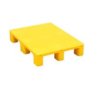 Palets De Plástico Resistentes Almacenamiento De Mercancías,Estanterías For Palets,Impermeables Y Resistentes A La Humedad,Embalaje De Muebles Y Logística De Transporte(Yellow,31.5x23.6x5.1in)