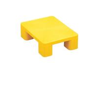 Palets De Plástico Resistentes Almacenamiento De Mercancías,Estanterías For Palets,Impermeables Y Resistentes A La Humedad,Embalaje De Muebles Y Logística De Transporte(Yellow,15.7x11.8x4.7in)