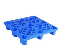 Palets Plastico para Almacenamiento con Rejilla y Orificio de Drenaje Inferior, para Almacenes, Garajes, Sótanos y Logística (Azul)(100x80x14.5cm/39.3x31.4x5.7in)
