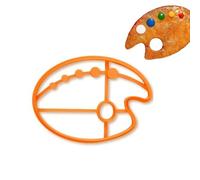 Palette Cookie Cutter, Dibujos animados Frosting Cookie Stamps, Artista herramienta para hornear para las tratas creativas