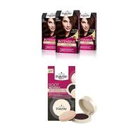 Palette Intensive, Tinte 4.6 cabello Castaño Marrón + Palette Compact Root Retouch Retoca Raíces polvo compacto - Castaño - Cubre Canas 1 unidad