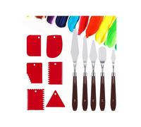 Palette Knife Set for Oil and Acrylic Painting, Stainless Steel Painting Knives, 5-Piece Spatula Kit for Artists