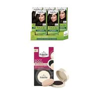 Palette Naturals - Tinte 1 Negro- Coloración Permanente Sin Amoníaco- Resultados de Color Natural (Pack de 5) + Palette Compact Root Retouch Retoca Raíces polvo compacto - Negro - Cubre Canas 1 unidad