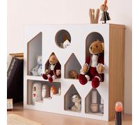 パレットライフ PaletteLife BLT-634 - Vitrina de exhibición, estante de colección de pared blanca para peluches, soporte de exhibición acrílico y figuras, 11.8 pulgadas de profundidad x 13.4 pulgadas de ancho