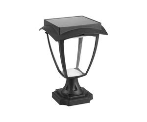 Paletto LED Solar Exterior 2W Jardín Luz Caliente Regulable Negro V-TAC VT-983