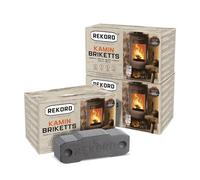 Paligo - Briquetas de lignito de carbón para chimeneas y hornos, paquete de 10 kg x 3 envases de 30 kg / 1 cartón récord