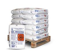 PALIGO Sal para deshielo, sal de calle, sal de roca, sal de invierno, granulado, 25 kg x 12 sacos de 300 kg / 1 palé