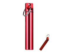 Palillo de bolsillo, palillo de dientes, estuche de viaje, caja de aleación de aluminio, contenedor de palillos de dientes, pala higiénica para restaurantes, cocinas, casas, rojo, ver descripción, Ver