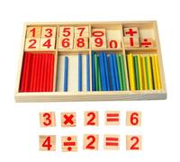 Palillo de conteo - Diseño de Madera Colorida, Bordes Lisos, Material no tóxico y Duradero | Juguete Educativo de matemáticas para niños y niñas, Juego Educativo desarrollado