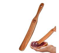 Palillo de madera para agitar, raspador de tarro estrecho, espátula portátil para batir pan para cocinar, utensilios de paleta fina, herramienta de cocina ligera, diseño natural para hornear, remover