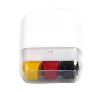 Palillo de maquillaje tricolor, lápiz de maquillaje con bandera de país, barras de pintura facial, barra de maquillaje de soporte negro, amarillo y rojo, para festivales, eventos deportivos