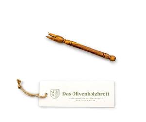 Palillo de Olivas (sin Fuente) de Madera de Olivo - 14 cm