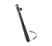 Palillo de selfie portátil de viaje ajustable selfie varilla de extensión de diseño impermeable para fotografía subacuática cámaras de acción Vlog accesorios negro