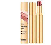 Palillo de sombra de ojos de tres colores, crema para maquillaje de ojos, crema sombra de pared para maquillaje de ojos, cremoso multicolor, lápiz de maquillaje suave (rosa brillante)