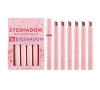 Palillo de sombras de ojos de doble color: juego de 6 piezas con doble degradado | Efecto tridimensional suave y sedoso | Palillo de sombras de ojos - Maquillaje diario a prueba de manchas