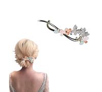 palillo del pelo, Clip francés Twist N, pasadores deslizantes, pinza for el cabello, horquillas for fijar moños, horquilla de flor de una palabra, accesorios for mujeres y niñas(Style 5)