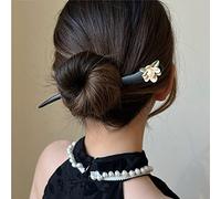 palillo del pelo, Horquilla con borlas vintage, palillos for el pelo, horquillas for fijar moños, horquilla de Gardenia de ébano, accesorios for mujeres y niñas
