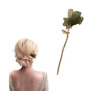 palillo del pelo, Palillos for el pelo con forma de flor de seda de tulipán, horquilla con borlas Vintage, palillos for el pelo, horquillas for fijar moños, accesorios for el pelo for mujeres y niñas(