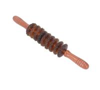 Palillo del Rodillo del Masaje de la Terapia, Drenaje Linfático Portátil del Rodillo Manual de Madera del Masaje para el Gimnasio (BROWN)