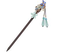 Palillo for el pelo, horquilla china for el pelo, palillos for el pelo, palillos for el pelo, palillos de madera for moños, palillos for el pelo de mariposa Cloisonne, elegantes horquillas for el pelo