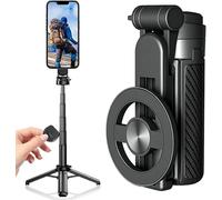 Palillo magnético multifuncional 4 en 1, trípode universal de rotación de 360° con control remoto inalámbrico Bluetooth desmontable, portátil extensible para fotografía, transmisión en vivo, grabación