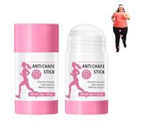 Palillo resistente al agua, antirozaduras, bálsamo antifricción resistente al sudor para muslos, axilas y línea de sujetador, fórmula no grasa con manteca de karité, extracto de aloe y granada, piel